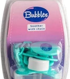 سكاتة عادية مدورة لون أخضر، حلمة مدورة ناعمة، مناسبة للأطفال حتى 3-6 شهور، تهدئ بلطف.