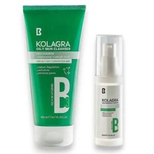 كولاجرا غسول بشرة دهنيه + سيرم نياسيناميد عرض