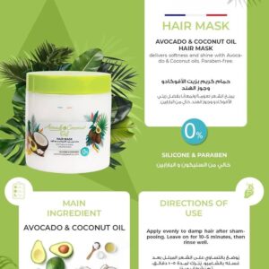 كاريتيه حمام كريم 475مل زيت افوكادو وجوزهند