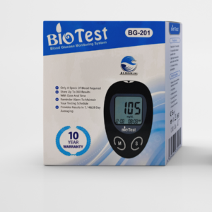جهاز سكر بايوتيست+علبة 50شريط داخل الجهاز